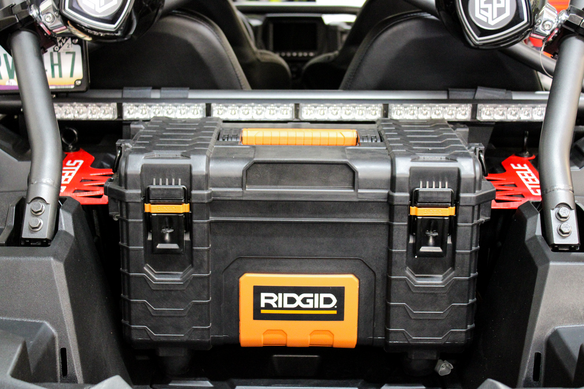 RZR Tool Box Hold Down Steele Performance